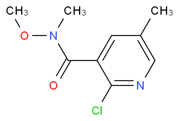 2-Chloro-N-methoxy-N,5-dimethylnicotinamide_分子结构_CAS_1203499-50-6)