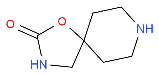 1-oxa-3,8-diazaspiro[4.5]decan-2-one_分子结构_CAS_5052-95-9