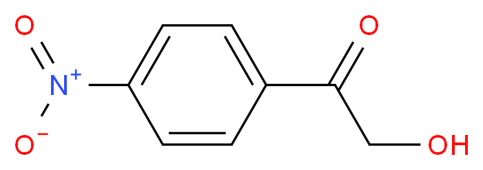 2-hydroxy-1-(4-nitrophenyl)ethan-1-one_分子结构_CAS_64611-67-2