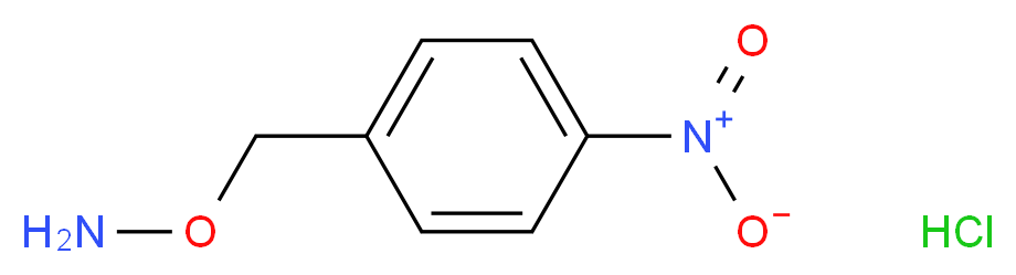 1-[(Aminooxy)methyl]-4-nitrobenzene hydrochloride_分子结构_CAS_2086-26-2)