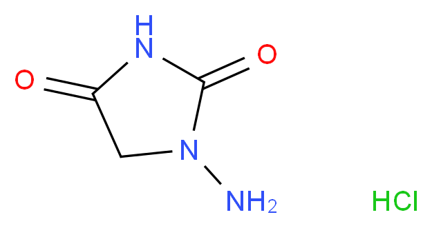 1-氨基海因 盐酸盐_分子结构_CAS_2827-56-7)