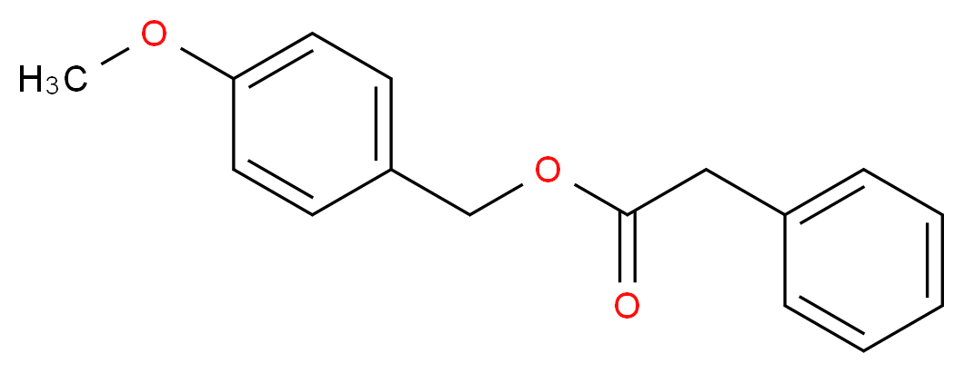 (4-methoxyphenyl)methyl 2-phenylacetate_分子结构_CAS_102-17-0