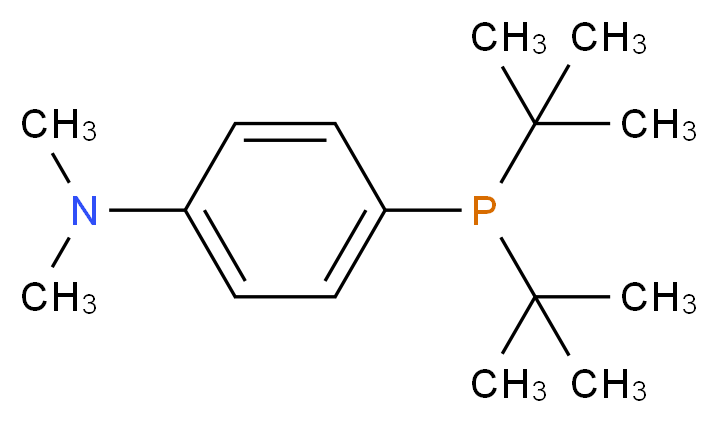 4-(di-tert-butylphosphanyl)-N,N-dimethylaniline_分子结构_CAS_932710-63-9