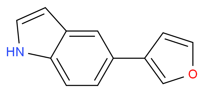 5-(furan-3-yl)-1H-indole_分子结构_CAS_144104-53-0