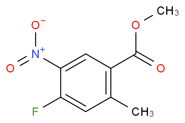 methyl 4-fluoro-2-methyl-5-nitrobenzoate_分子结构_CAS_1163287-01-1