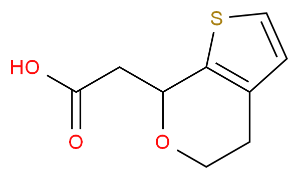 2-{4H,5H,7H-thieno[2,3-c]pyran-7-yl}acetic acid_分子结构_CAS_)