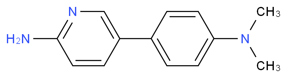 5-[4-(dimethylamino)phenyl]pyridin-2-amine_分子结构_CAS_503536-77-4