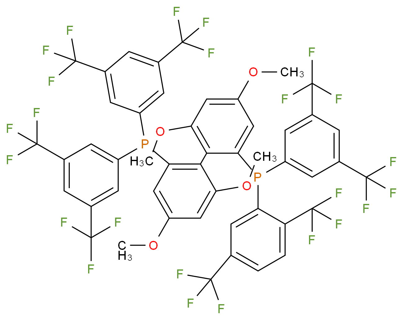 (R)-2,2'-Bis[bis(3,5-trifluoromethylphenyl)phosphino]-4,4',6,6'-tetramethoxybiphenyl_分子结构_CAS_1365531-84-5)