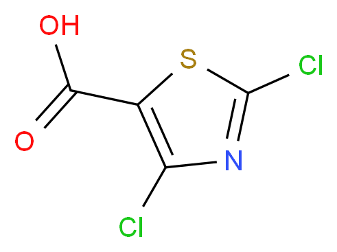 2,4-Dichloro-5-thiazolecarboxylic acid_分子结构_CAS_62019-56-1)