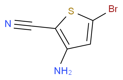 3-amino-5-bromothiophene-2-carbonitrile_分子结构_CAS_1017789-14-8