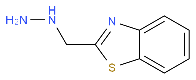 2-(hydrazinylmethyl)-1,3-benzothiazole_分子结构_CAS_854070-55-6