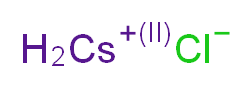 氯化铯_分子结构_CAS_7647-17-8)