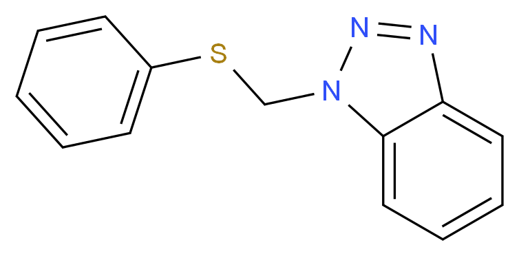 1-[(phenylsulfanyl)methyl]-1H-1,2,3-benzotriazole_分子结构_CAS_111198-03-9