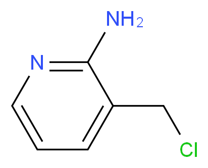 3-(chloromethyl)pyridin-2-amine_分子结构_CAS_858431-29-5