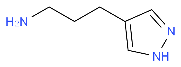 3-(1H-Pyrazol-4-yl)-propylamine_分子结构_CAS_21056-78-0)