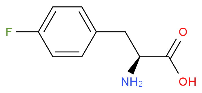 rac-(2R)-2-amino-3-(4-fluorophenyl)propanoic acid_分子结构_CAS_1132-68-9