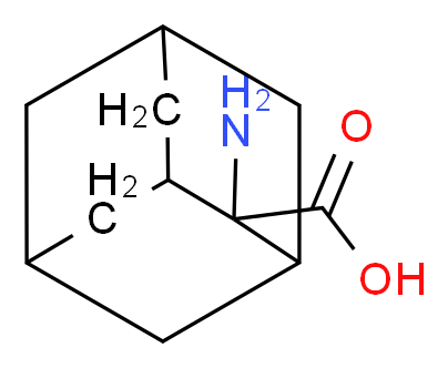 2-Aminoadamantane-2-carboxylic acid_分子结构_CAS_42381-05-5)