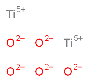 dititanium(5+) ion pentaoxidandiide_分子结构_CAS_12065-65-5