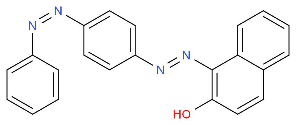 1-[(E)-2-{4-[(Z)-2-phenyldiazen-1-yl]phenyl}diazen-1-yl]naphthalen-2-ol_分子结构_CAS_85-86-9