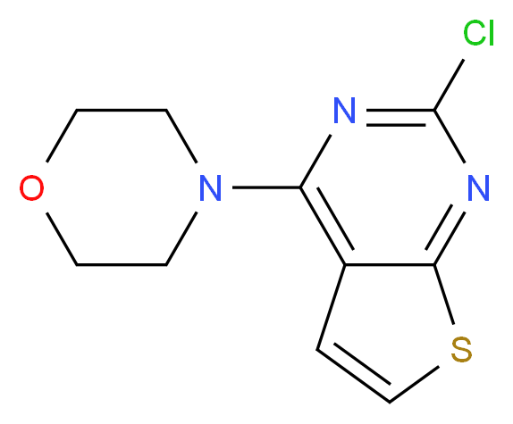 4-(2-Chlorothieno[2,3-d]pyrimidin-4-yl)morpholine_分子结构_CAS_63894-67-7)