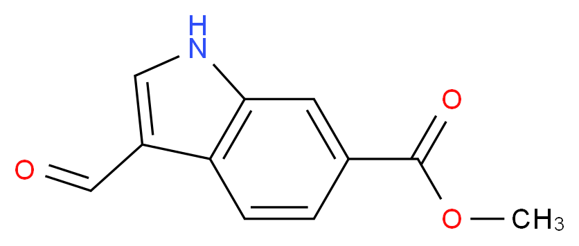 Methyl 3-formylindole-6-carboxylate_分子结构_CAS_133831-28-4)