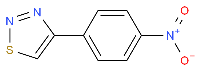4-(4-硝基苯基)-1,2,3-噻二唑_分子结构_CAS_82894-98-2)