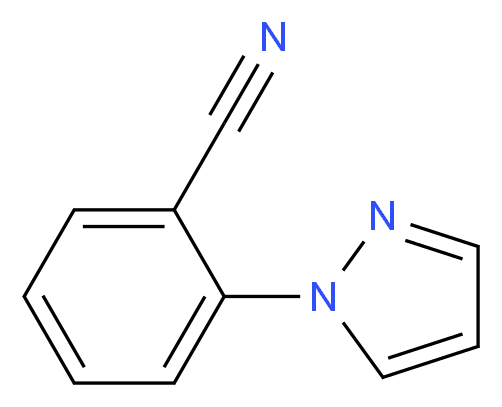 2-(1H-pyrazol-1-yl)benzonitrile_分子结构_CAS_)