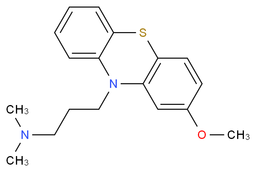 [3-(2-methoxy-10H-phenothiazin-10-yl)propyl]dimethylamine_分子结构_CAS_61-01-8