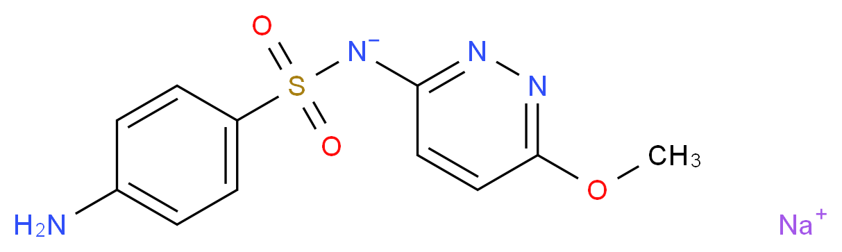 Sodium 4-amino-N-(6-methoxypyridazin-3-yl)-benzenesulfonamide_分子结构_CAS_2577-32-4)