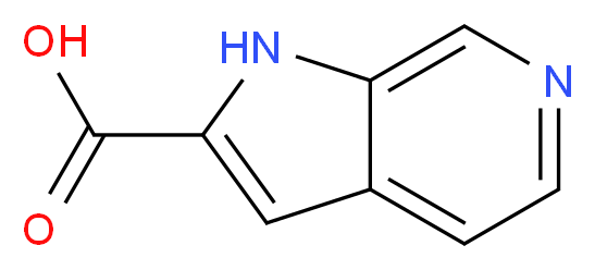 1H-pyrrolo[2,3-c]pyridine-2-carboxylic acid_分子结构_CAS_24334-20-1