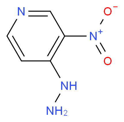 4-Hydrazino-3-nitropyridine_分子结构_CAS_33544-42-2)