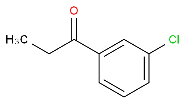 1-(3-chlorophenyl)propan-1-one_分子结构_CAS_34841-35-5)