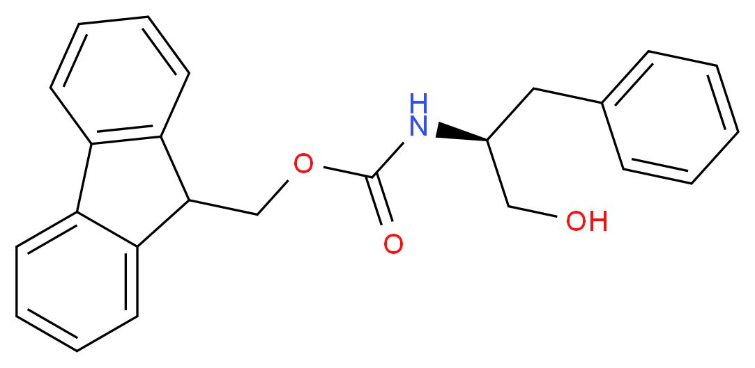 9H-fluoren-9-ylmethyl N-[(2S)-1-hydroxy-3-phenylpropan-2-yl]carbamate_分子结构_CAS_129397-83-7