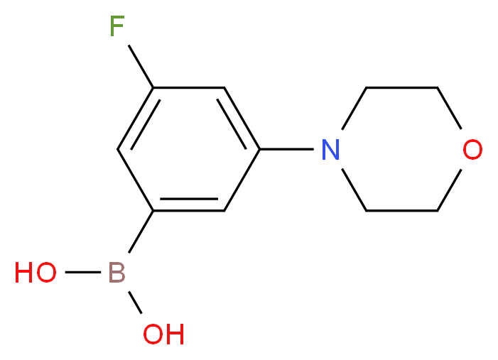 (3-Fluoro-5-morpholinophenyl)boronic acid_分子结构_CAS_1217500-95-2)