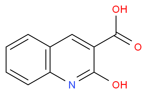 2-hydroxyquinoline-3-carboxylic acid_分子结构_CAS_2003-79-4)