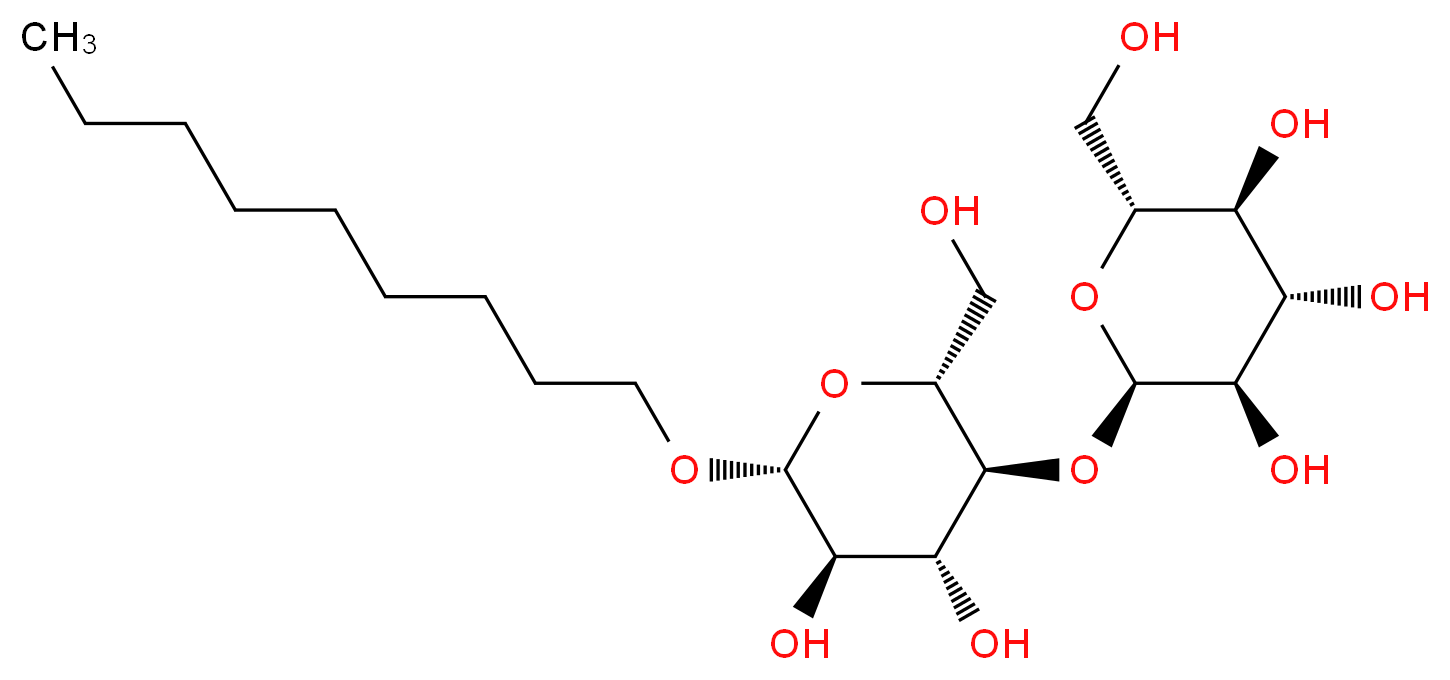 Nonyl β-D-maltoside_分子结构_CAS_106402-05-5)