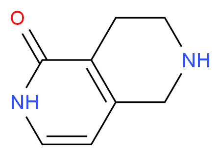 5,6,7,8-Tetrahydro-2,6-naphthyridin-1(2H)-one_分子结构_CAS_1170830-85-9)