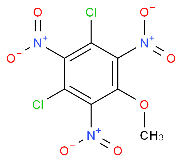 1,3-Dichloro-5-methoxy-2,4,6-trinitrobenzene_分子结构_CAS_50903-10-1)