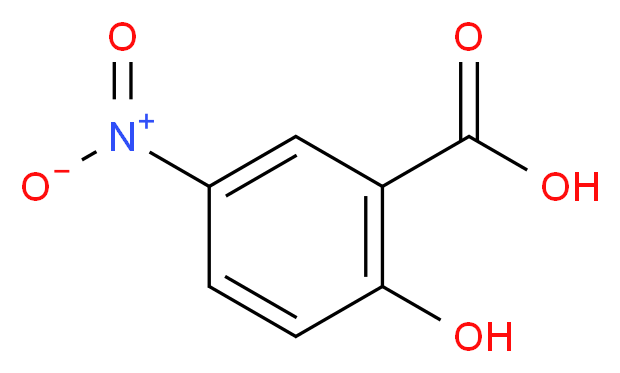 2-hydroxy-5-nitrobenzoic acid_分子结构_CAS_96-97-9