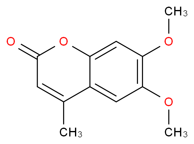 6,7-dimethoxy-4-methyl-2H-chromen-2-one_分子结构_CAS_4281-40-7