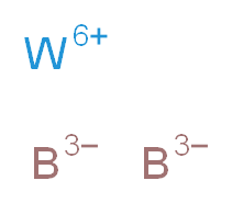 tungsten(6+) ion bis(λ<sup>5</sup>-boranetriide)_分子结构_CAS_12007-10-2