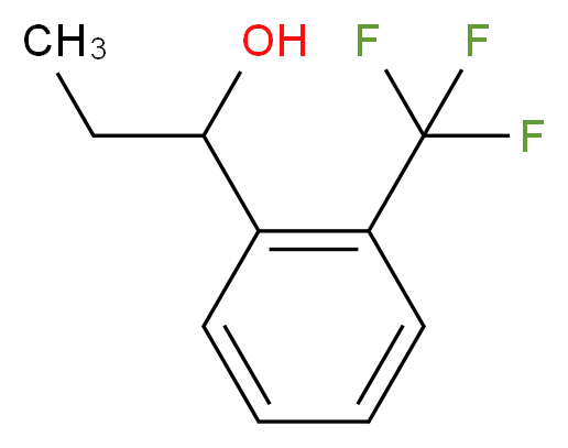 1-[2-(Trifluoromethyl)phenyl]propan-1-ol 98+%_分子结构_CAS_878572-13-5)