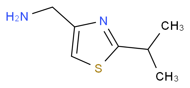 [2-(propan-2-yl)-1,3-thiazol-4-yl]methanamine_分子结构_CAS_903131-67-9