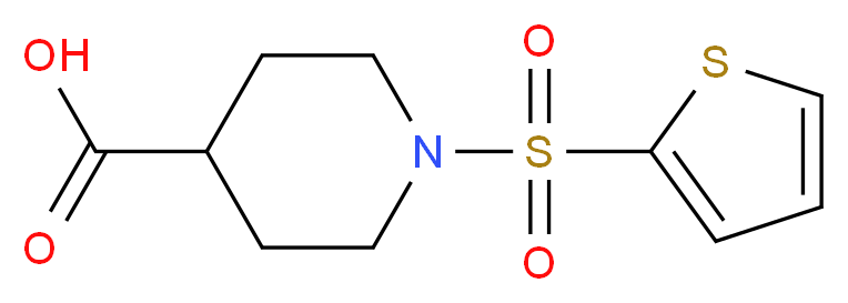 1-(2-Thienylsulfonyl)piperidine-4-carboxylic acid_分子结构_CAS_327971-19-7)