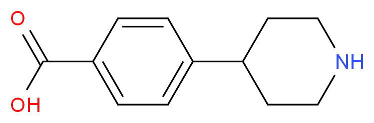4-Piperidin-4-yl-benzoic acid_分子结构_CAS_196204-01-0)