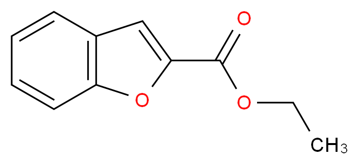 2-Benzofurancarboxylic acid, ethyl ester_分子结构_CAS_3199-61-9)