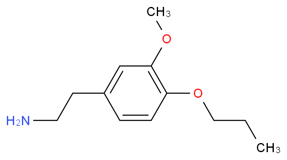 2-(3-methoxy-4-propoxyphenyl)ethan-1-amine_分子结构_CAS_86456-98-6