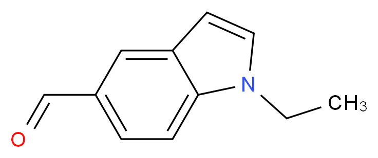 1-Ethyl-1H-indole-5-carbaldehyde_分子结构_CAS_944893-74-7)