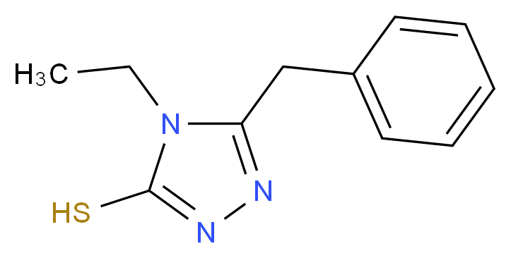 5-benzyl-4-ethyl-4H-1,2,4-triazole-3-thiol_分子结构_CAS_31405-22-8