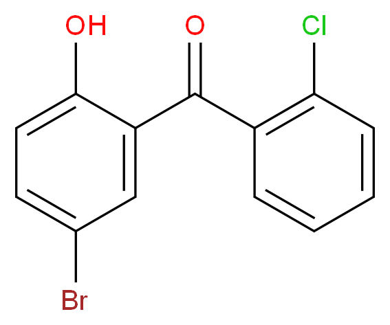 5-Bromo-2'-chloro-2-hydroxybenzophenone_分子结构_CAS_332104-54-8)